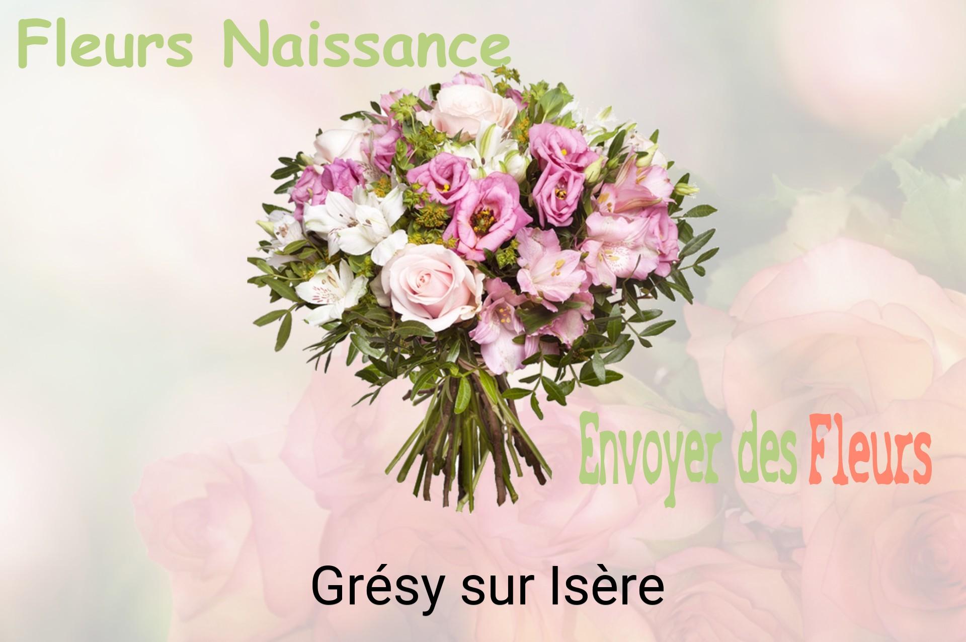Bouquet de fleurs de naissance livré à Grésy-sur-Isère